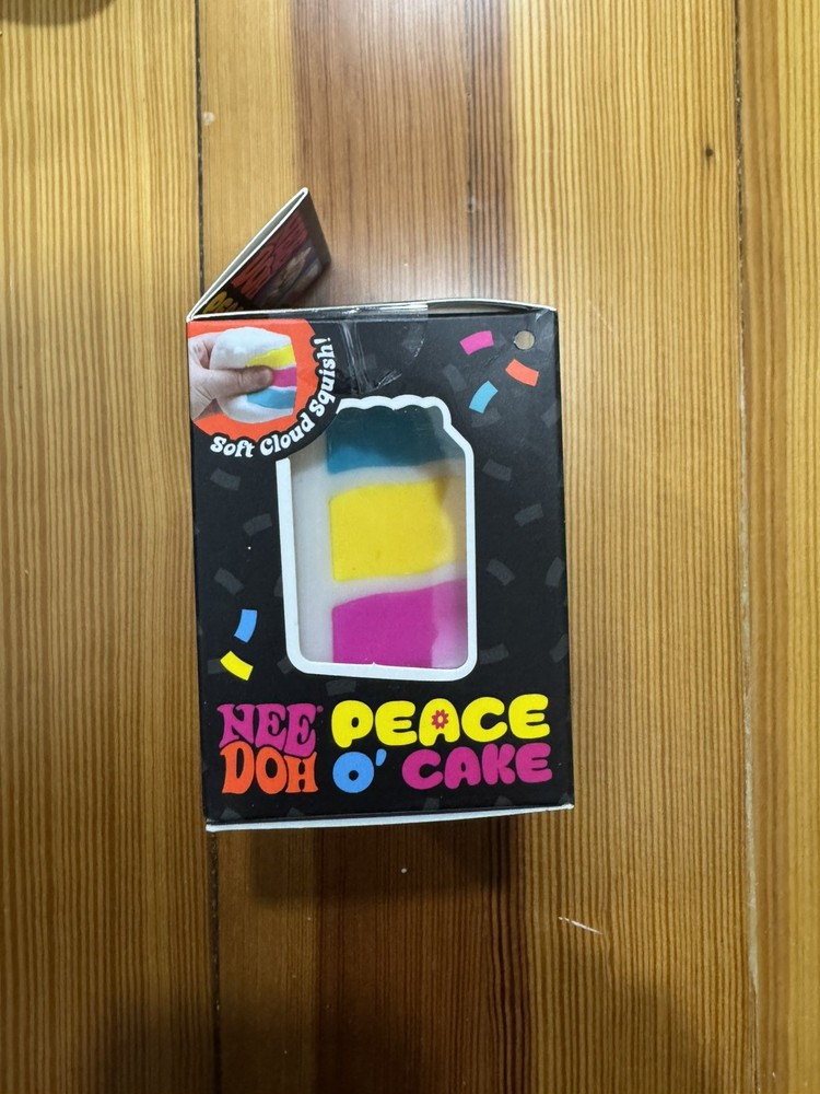 Authentic NIB NeeDoh Peace O’ Cake Squishy Soft Cloud