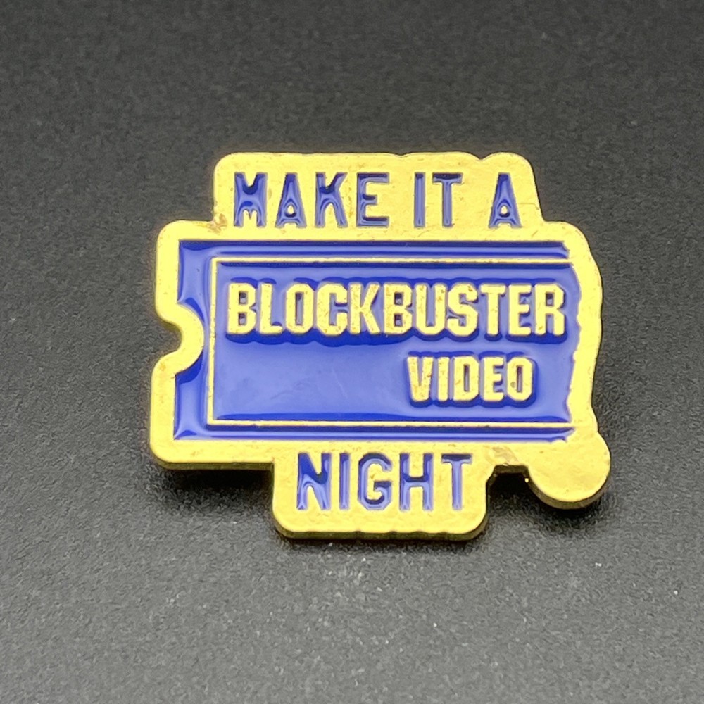 Make It A Blockbuster Video Night Lapel Hat Pin