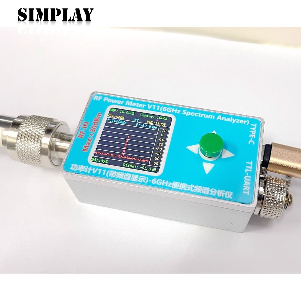 2-in-1 N-type RF Power Meter V11 & 6GHz Spectrum Analyzer for EMC Testing