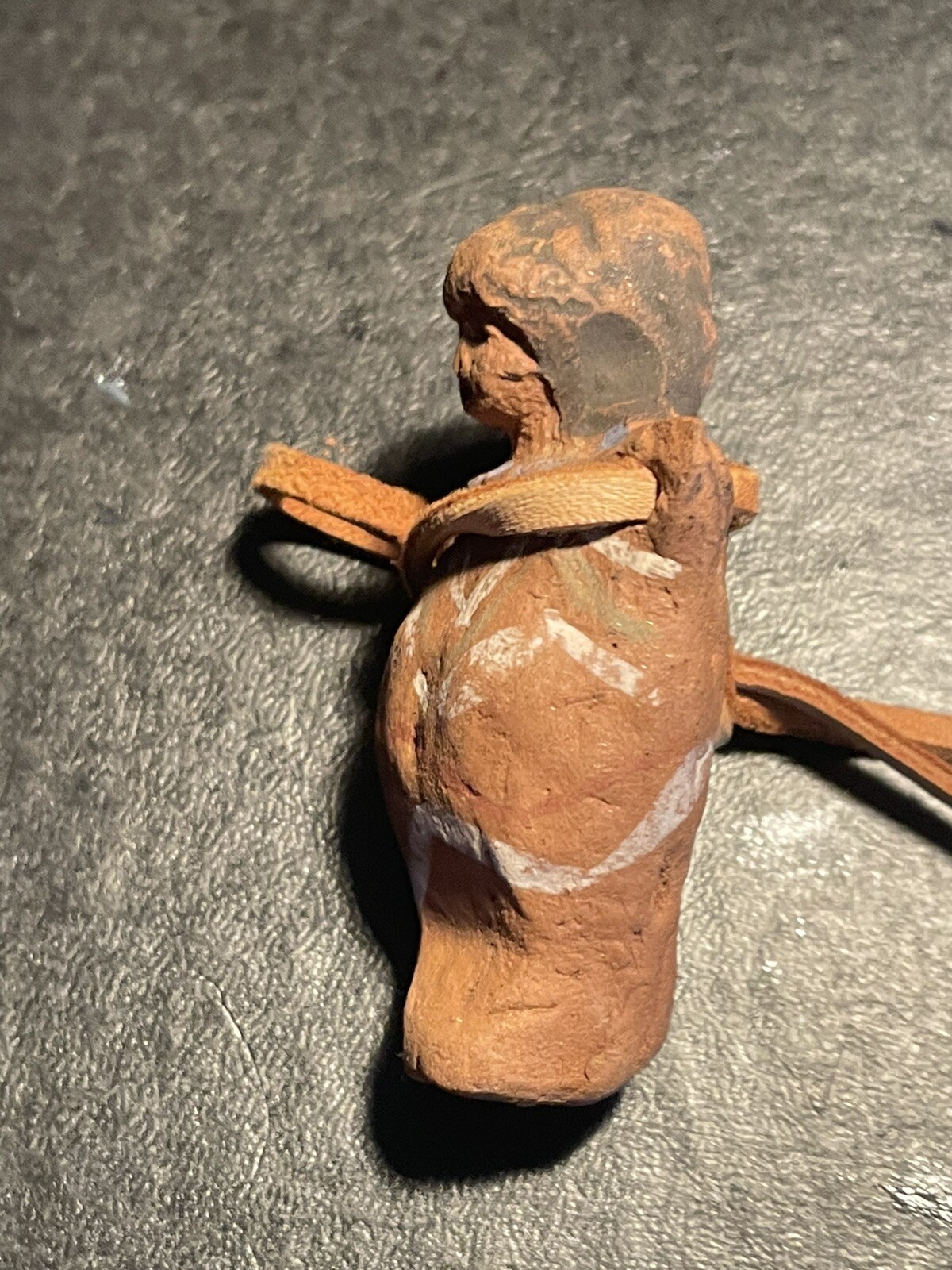 Early Hand Cast Papoose Effigy Pendant