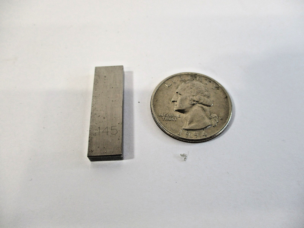 .145" Thick Rectangular Gage Block Gauge Block 1-1/8" Long in EC