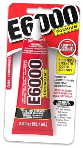 E6000 Premium Clear Adhesive With Nozzle Tip-2oz