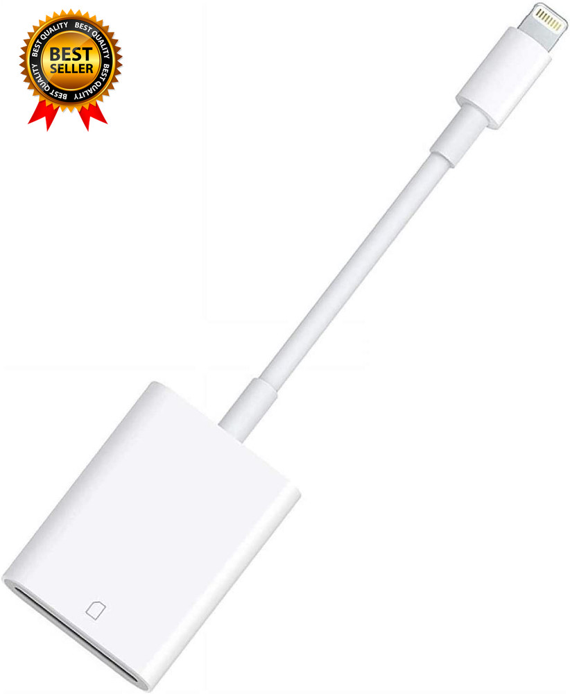 Apple Mfi Certified Lightning to SD Card Camera Reader for Ipad  Sd Card Reader