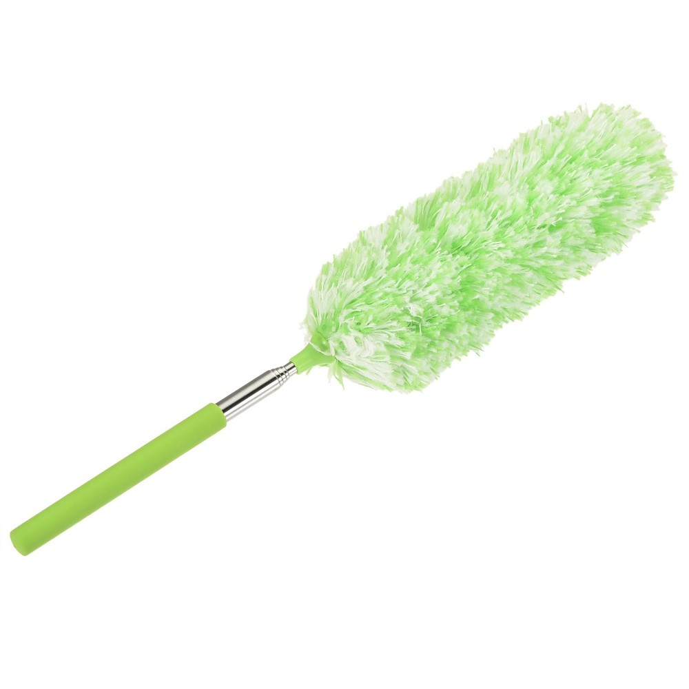 13.8 to 32.7 Inch Microfiber Duster Extendable Dusting Brush Green