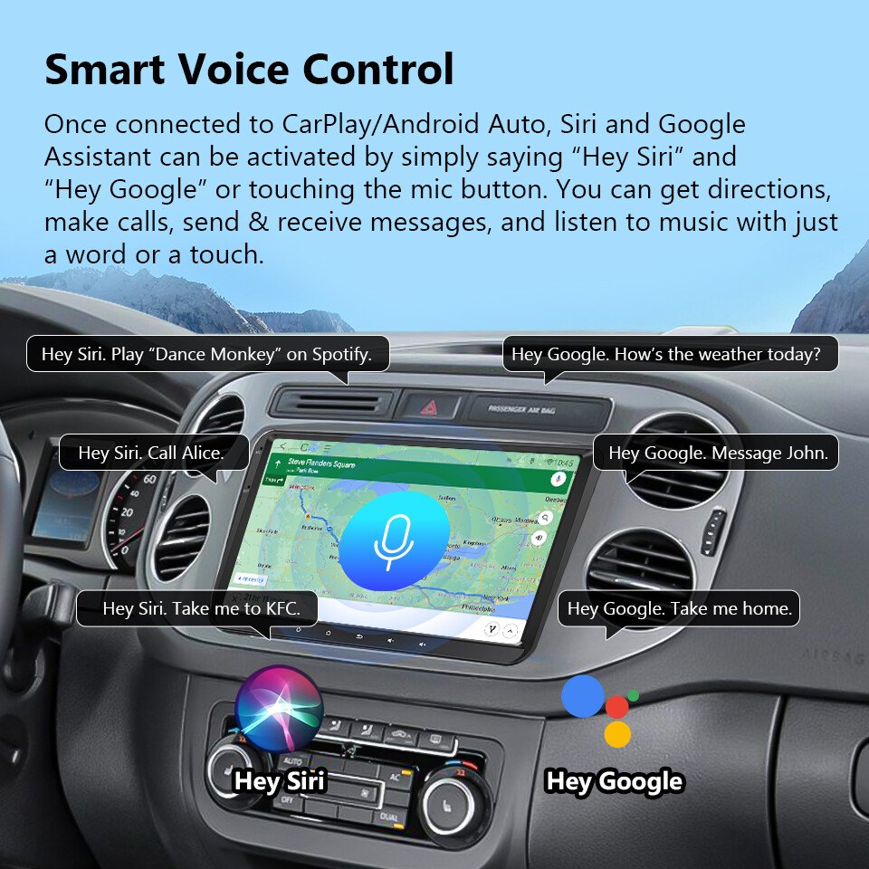 Octa Core 9" Android Car Stereo Radio CarPlay GPS DSP For VW Jetta Passat Golf 6