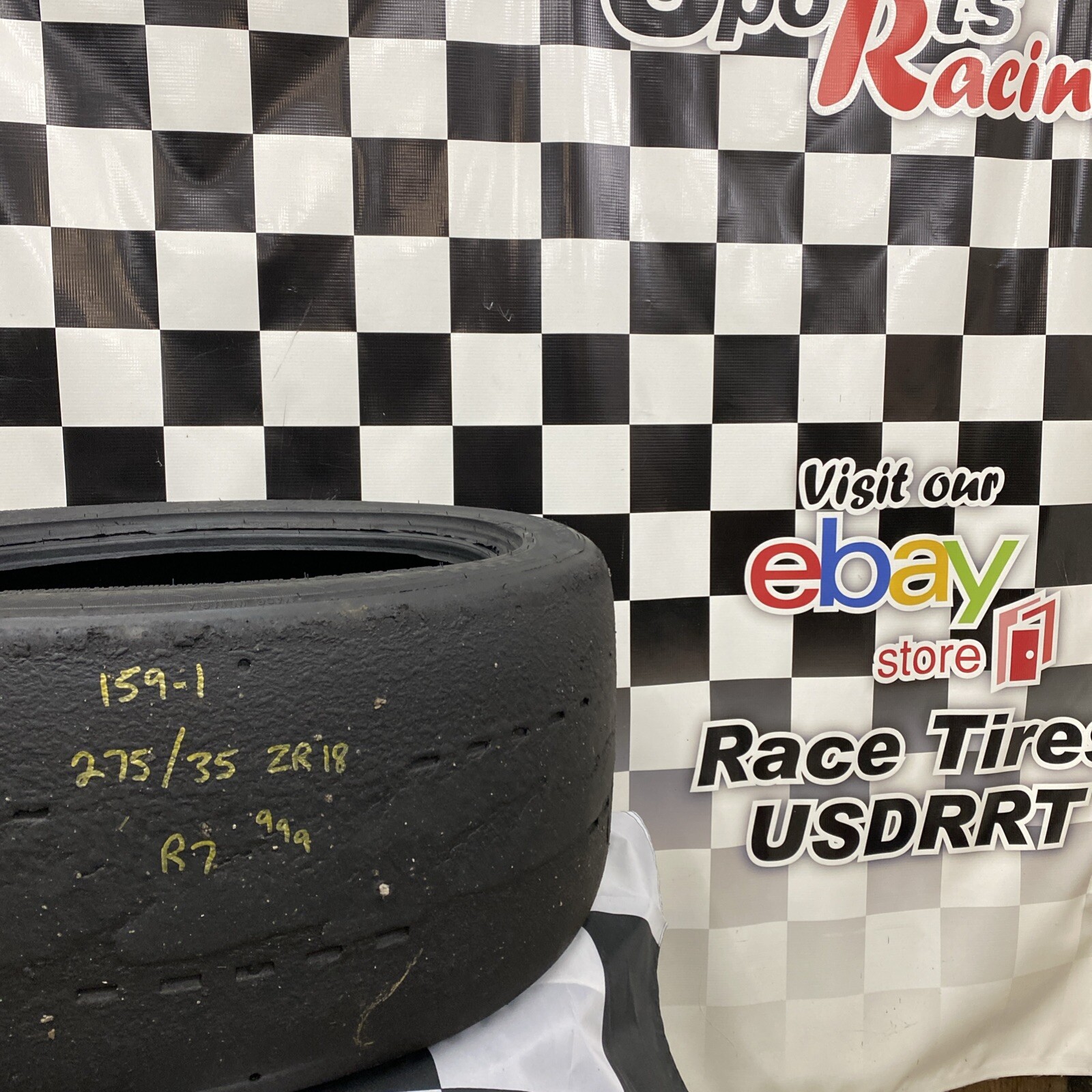 159-1 USDRRT HOOSIER DOT Road Race Tire. 275/35 ZR18 R7