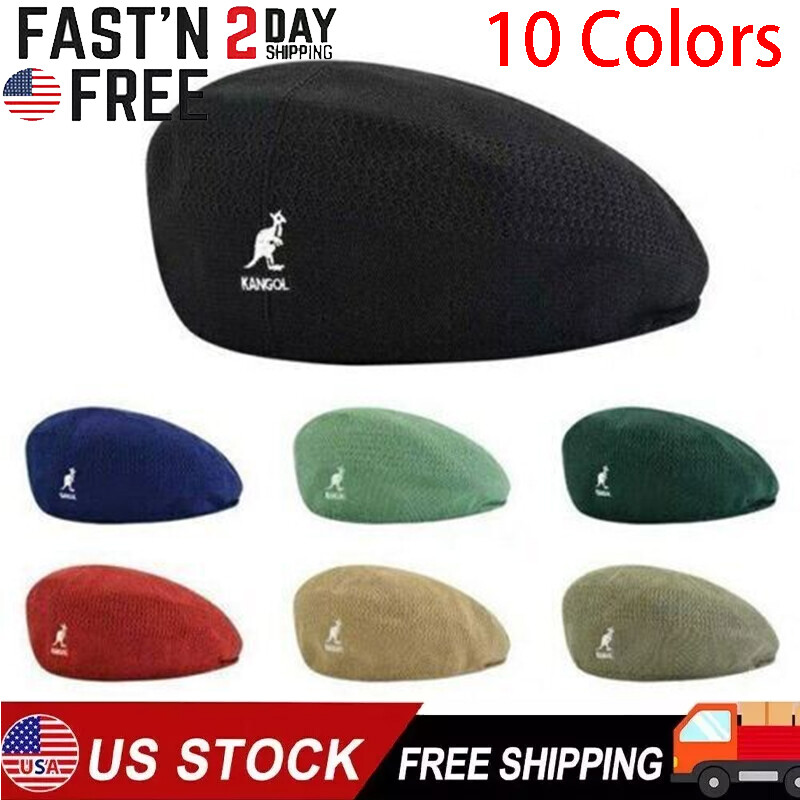 Kangol Breathable Beret Hat Summer Casual Woven Caps Men Women M Size