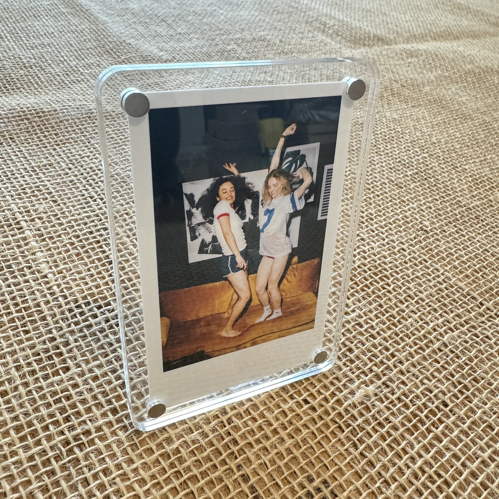 2 Pack - Instax Mini Acrylic Magnetic Picture Frame 2x3" Clear
