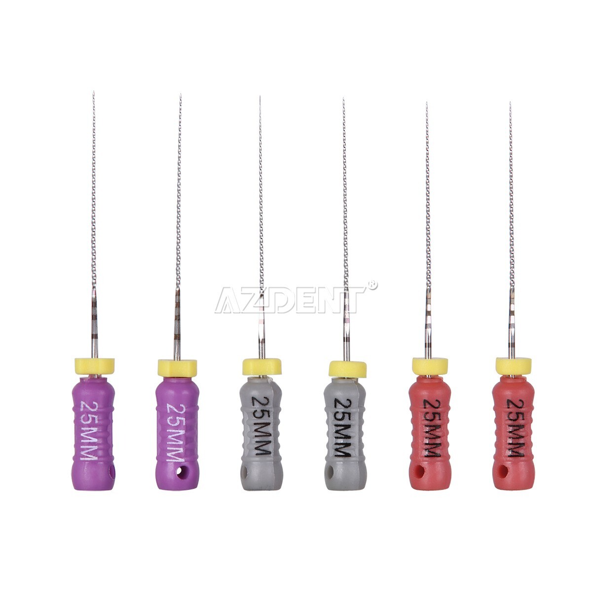 6pcs Dental Hand Use C Files 6# 8# 10#25mm Endodontics Endo Root Canal AZDENT