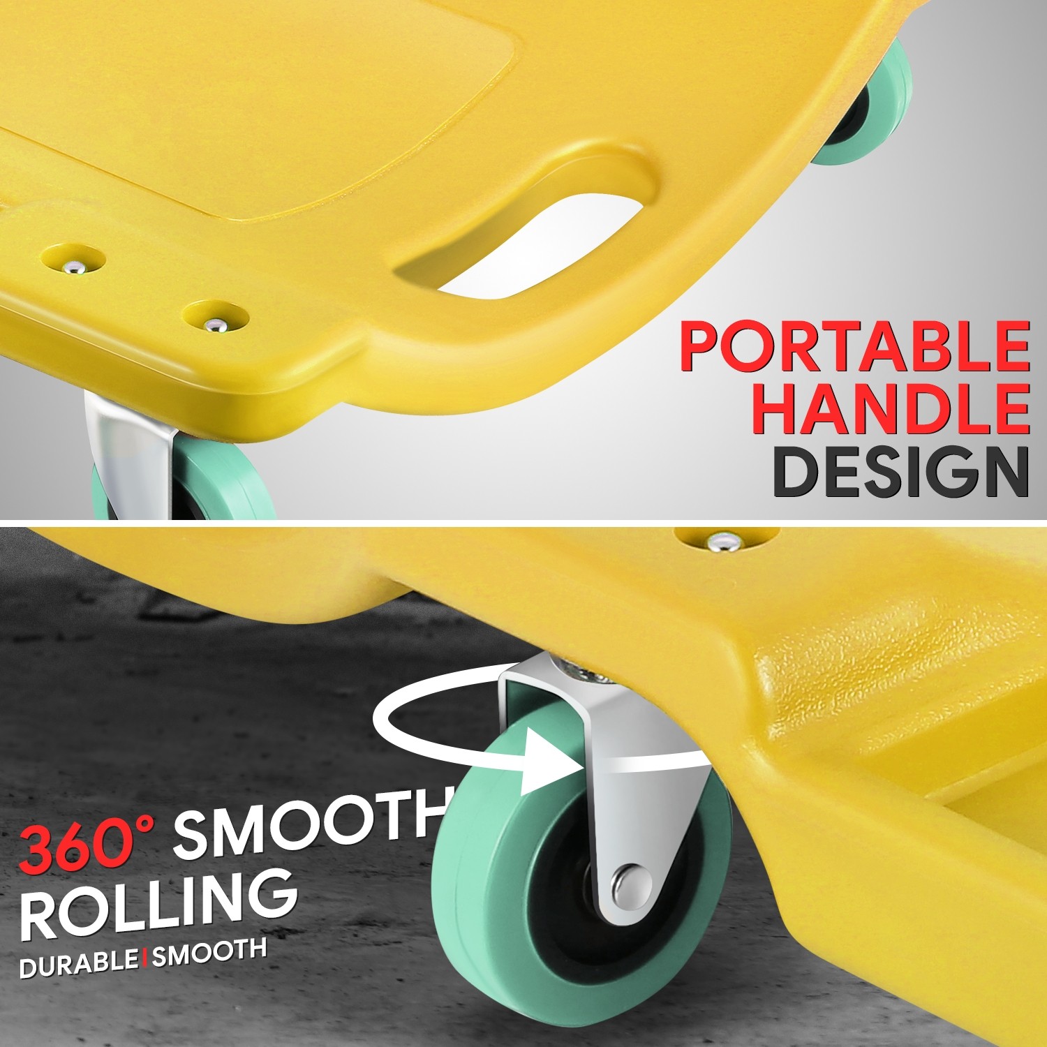 40"in Low Profile Mechanic Rolling Creeper Automative Garage Shop Repair Yellow