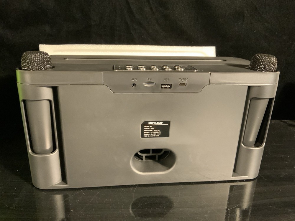 Moyleaf Karaoke Machine, Portable Multifunctional Handle Speaker K5 Open Box