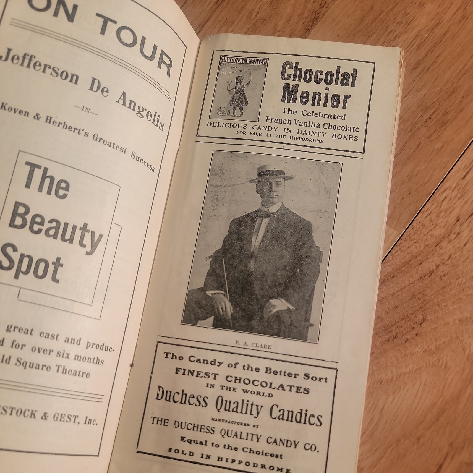 Antique 1910 New York Hippodrome Theatre Playbill Advertising Booklet