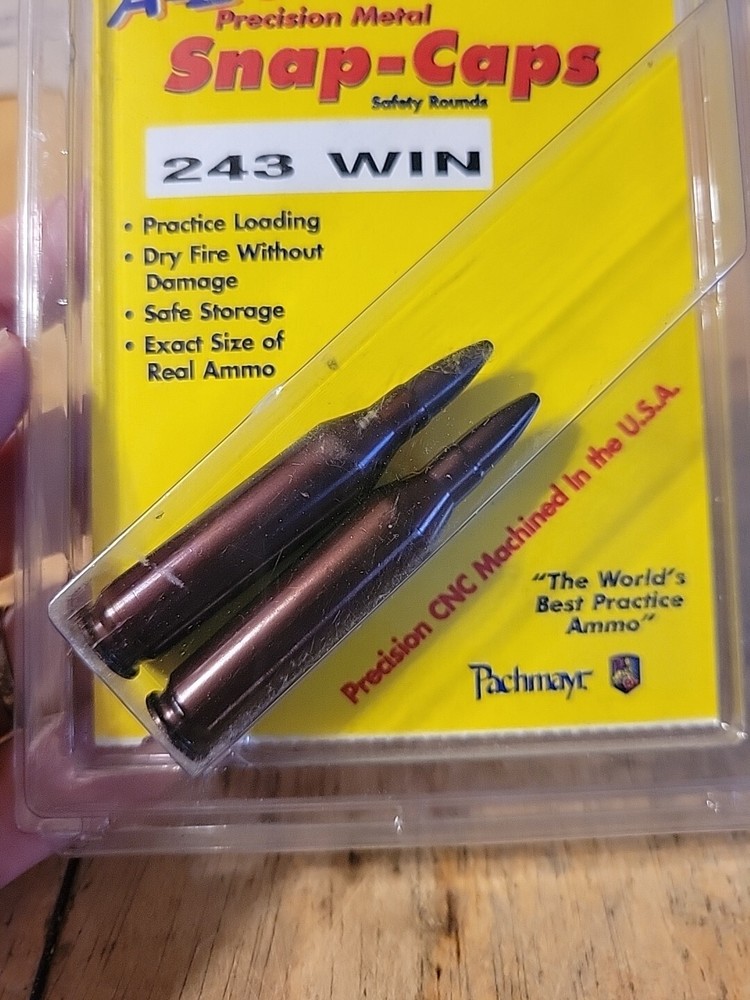 (2) A-Zoom Snap Caps For .243 Win In Original Packaging