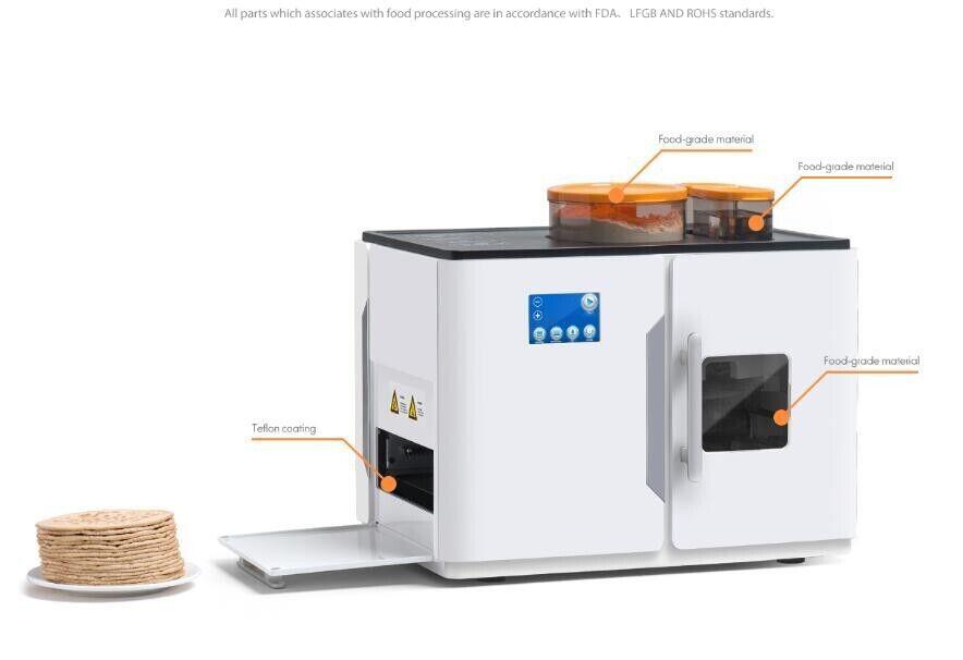 Automatic Electric Magic Roti Maker Tortilla Indian Bread Robotic Machine New