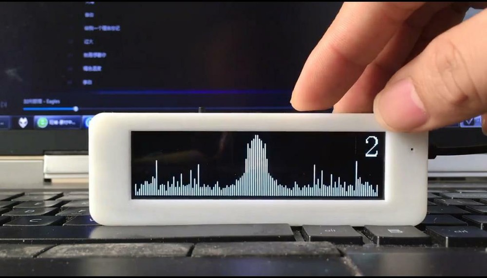 3.12" OLED Music Spectrum Display Analyzer Audio Level Indicator rhythm VU Meter