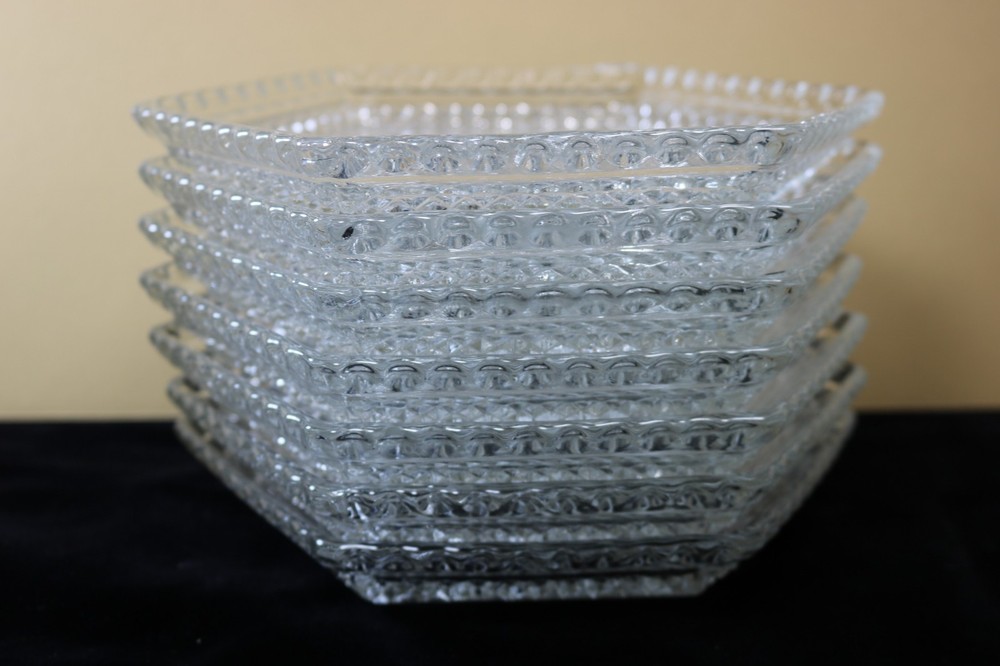 Anchor Hocking Wexford Hexagonal Shaped Dish (es) Footed