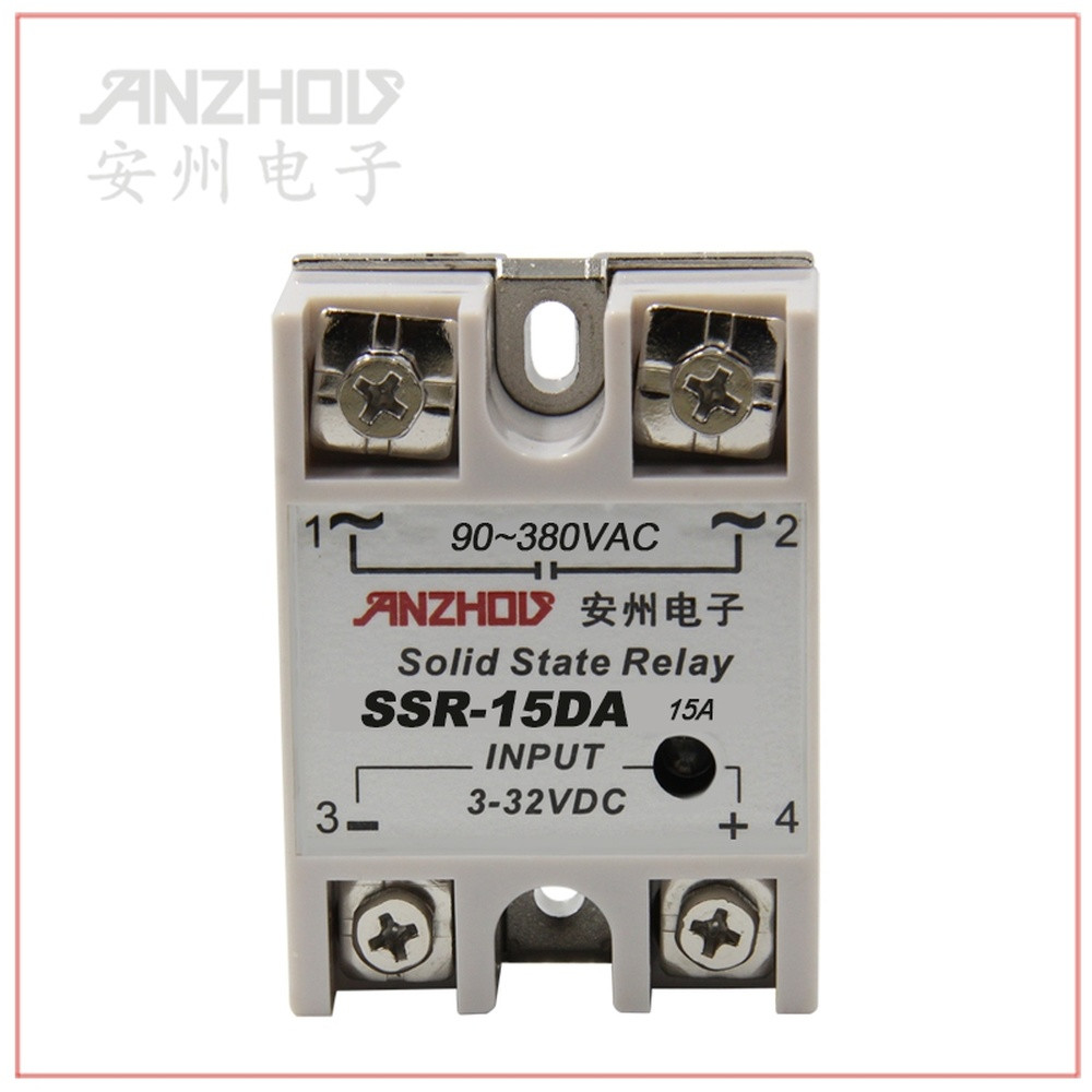 1PC SSR-15DA 15A solid state relay 90-380VAC/3-32VDC