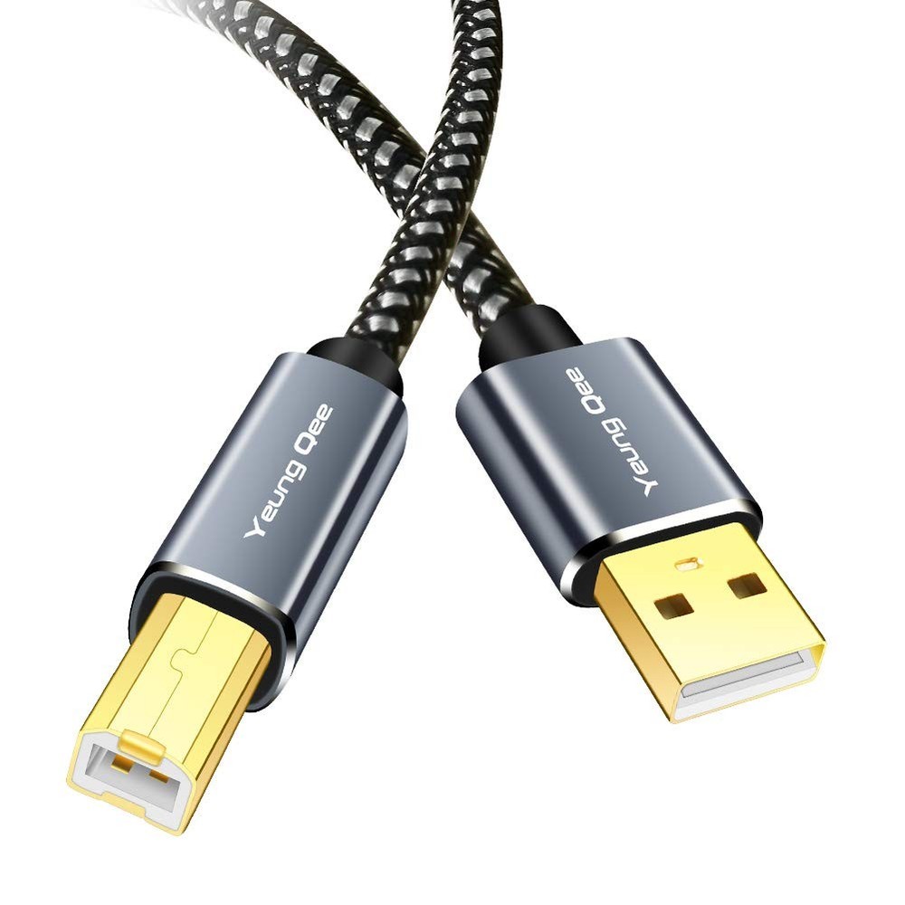 Printer Cable 20 ft,USB High Speed USB 2.0 A 20FT/6M, Black