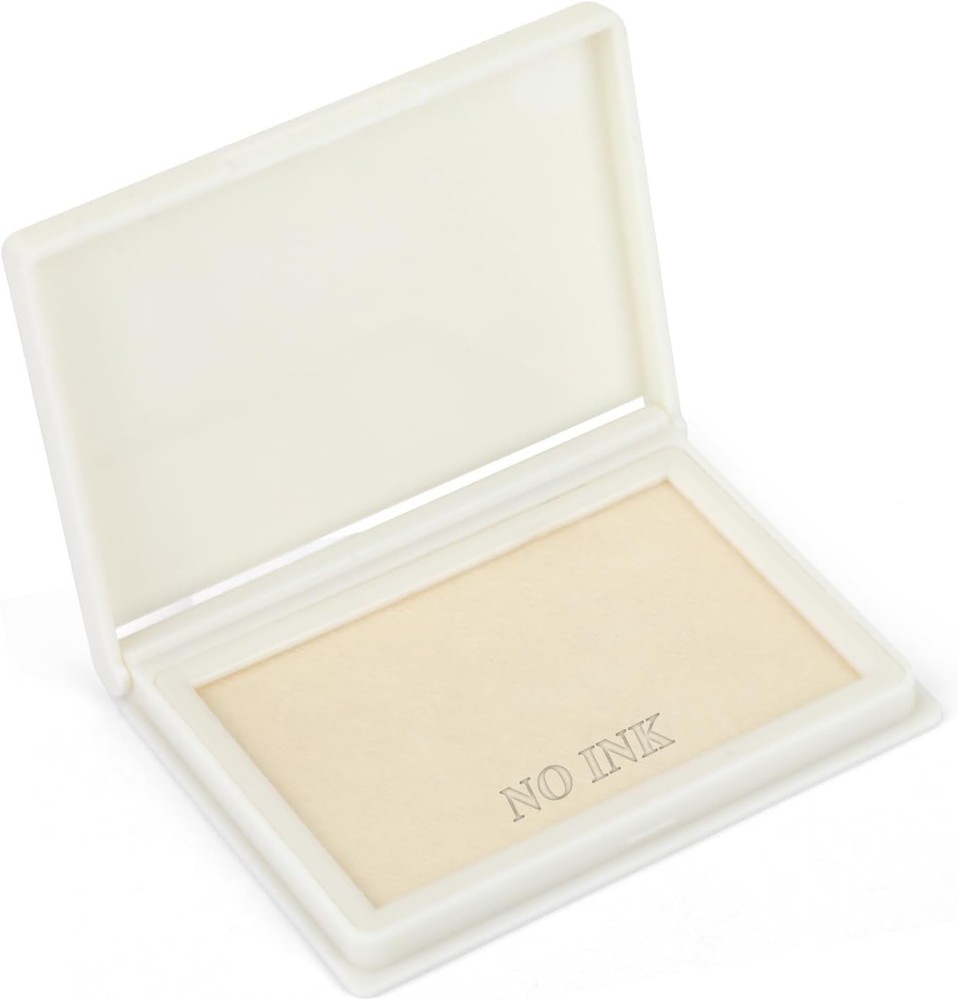 Dry Stamp Pad, 4 x 2.5 Inch Premium Quality Non-Refillable Ink Pad for Stamps, A