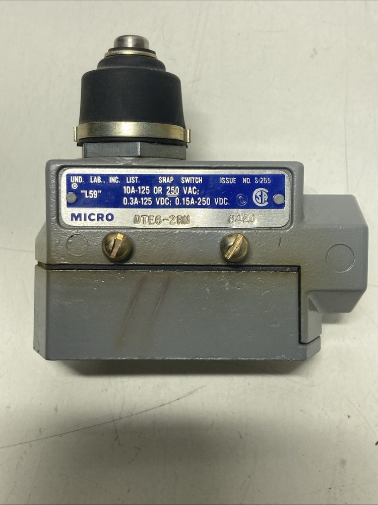 Honeywell Micro switch DTE6-2RN *Used*