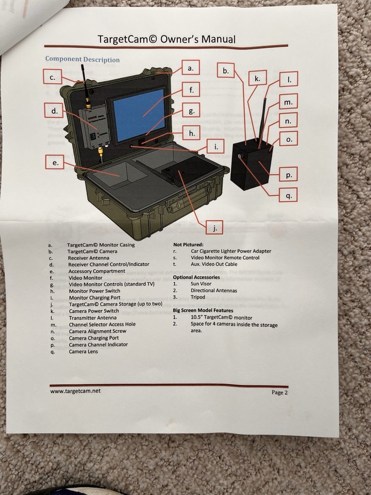 TargetCam Long-Range Target Camera System – 10.5” Big Screen Pelican Storm Case