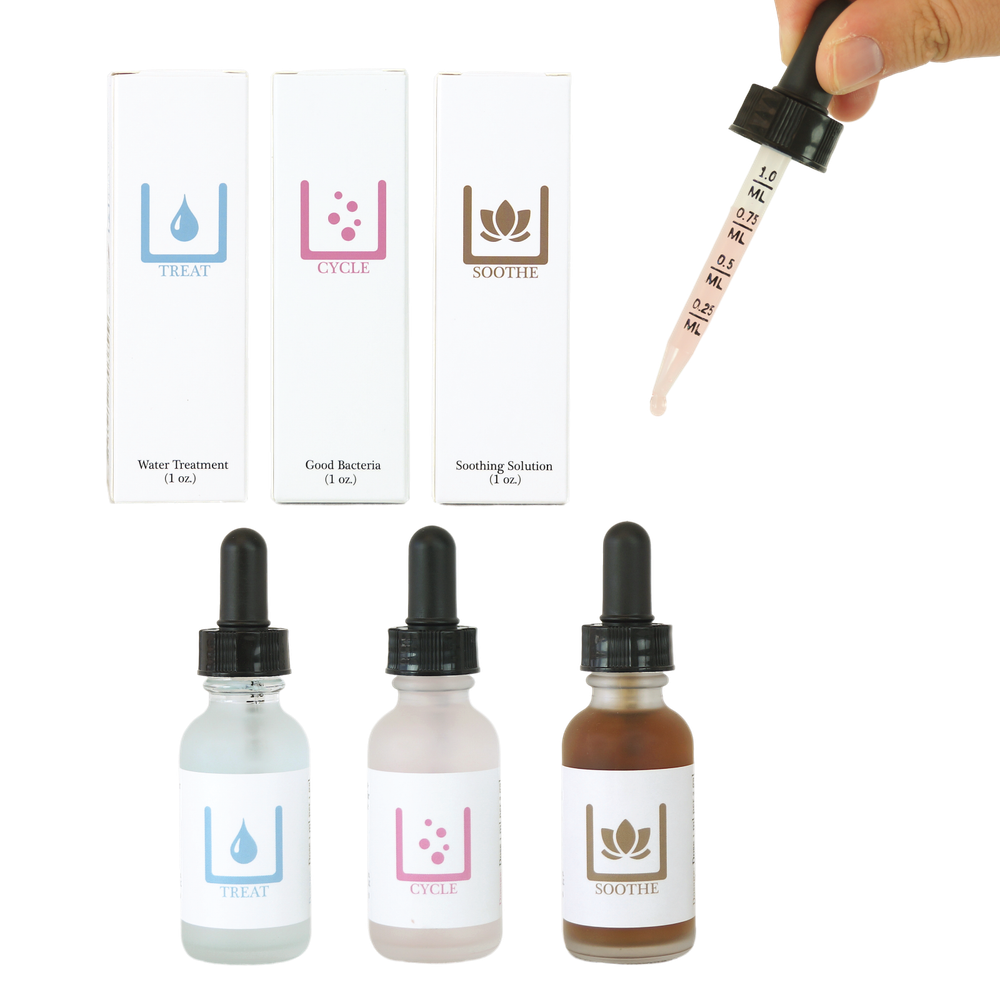 Boutique Betta Starter Pack: Treat, Cycle, & Soothe Additives for Betta Fish