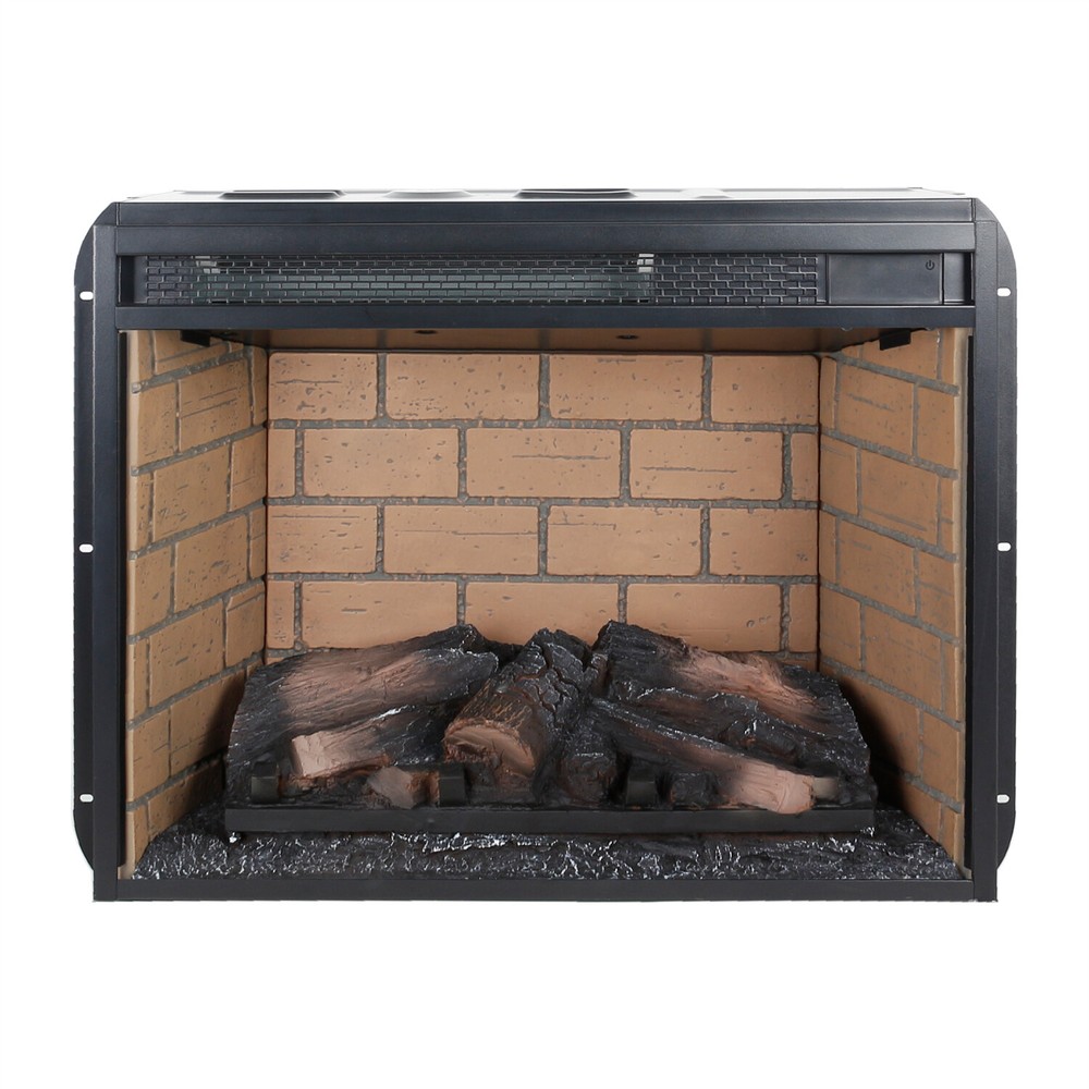 23in Electric Fireplace Insert Heater with Remote Control & Timer 1500W