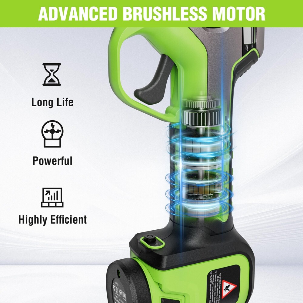 WORKPRO 12V Cordless Tree Pruners Electric Pruning Shears Branch Cutter Scissors