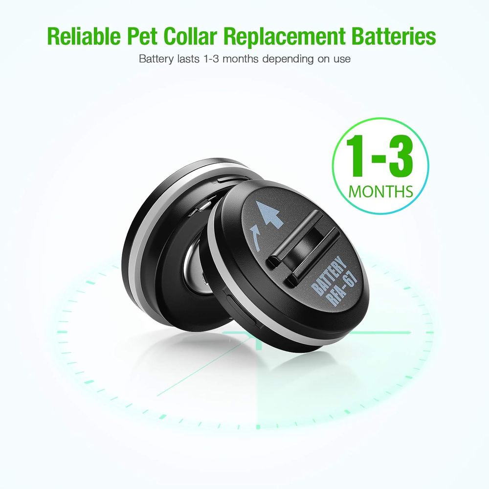 RFA-67 6 Volt Pet Collar Replacement Batteries 10 Pack, Compatible with RFA-67D-