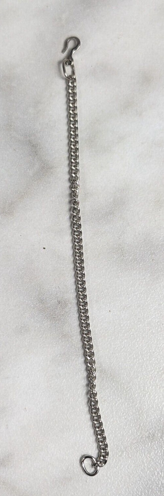 REPLACEMENT SMALL CLOCK CHAIN ~ ABOUT 3" LONG ~ SEE PHOTOS ~ WHITE TONED