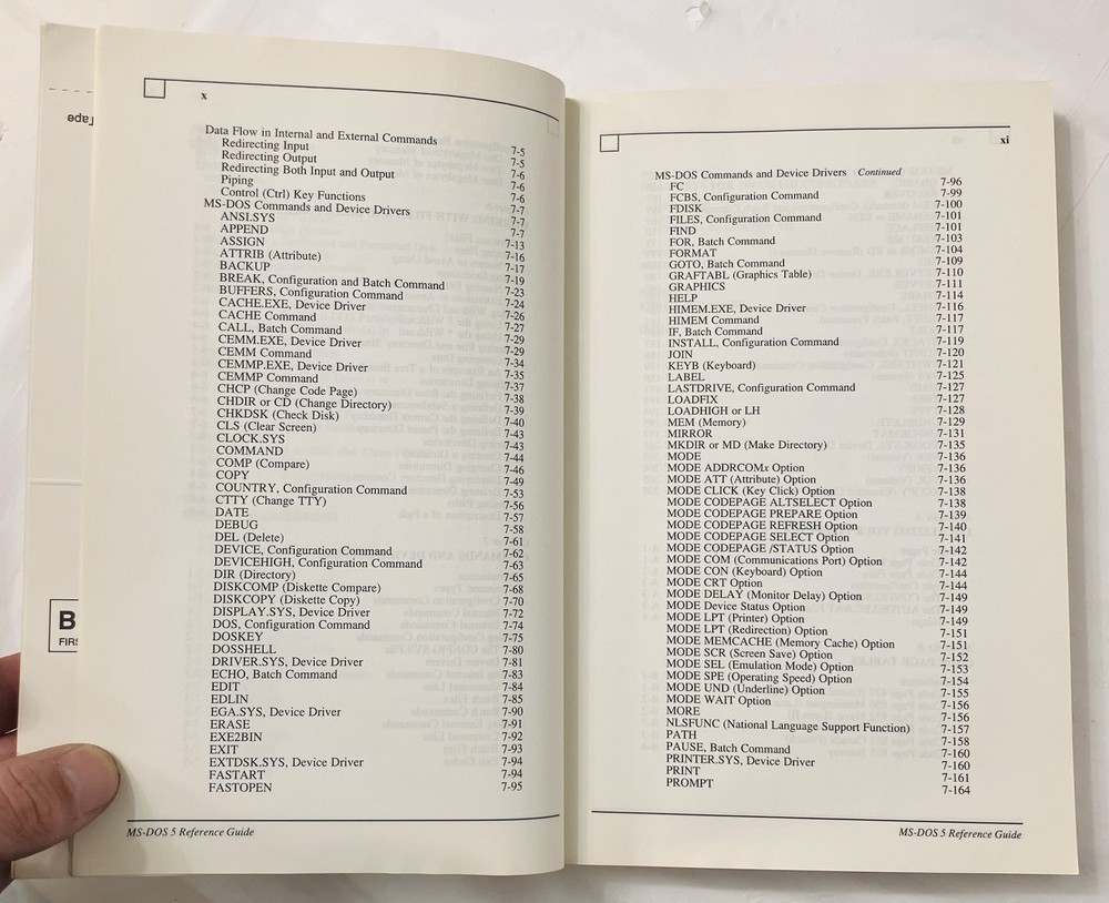 MS-DOS Version 5 Reference Guide Compaq Vintage Softcover User Manual PC DOS VG
