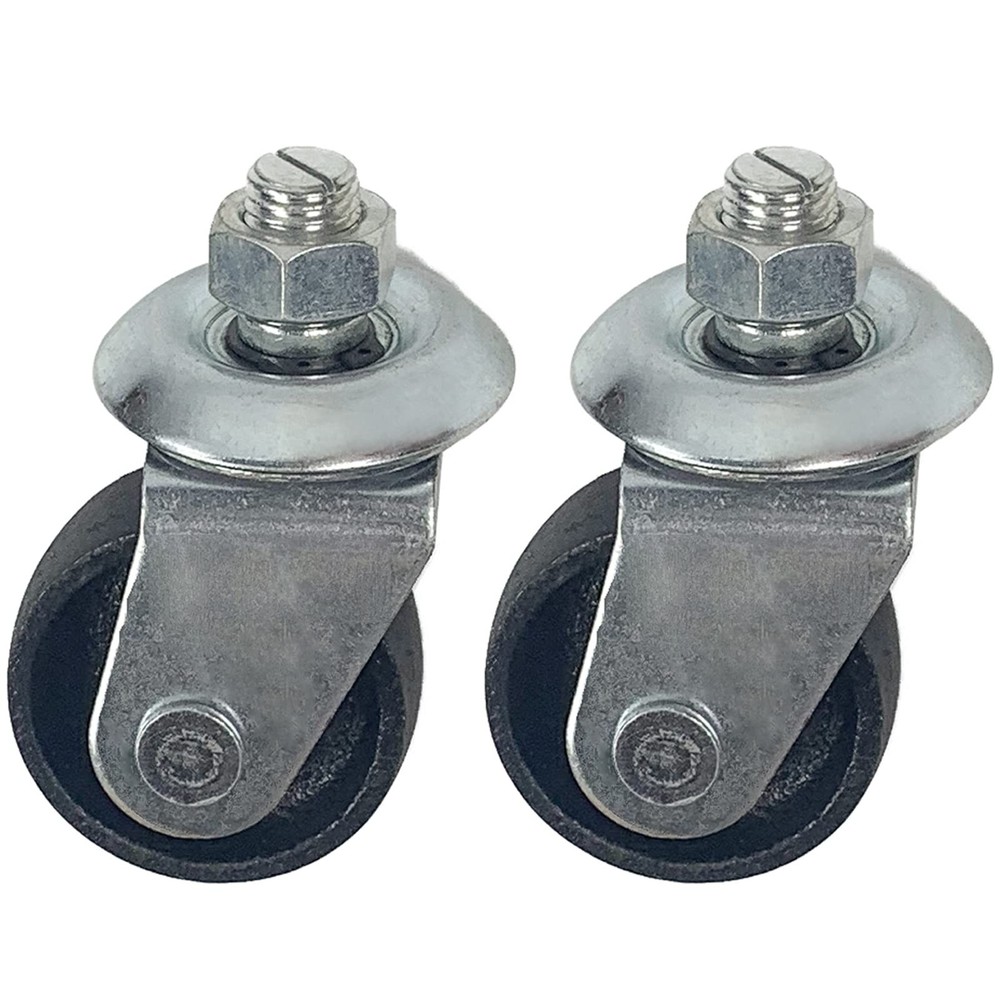 Floor Jack Casters for 4 Ton Jack, Cast Iron Caster Wheels, gray