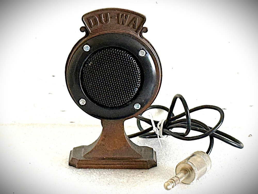 Vintage 1930's DU-WA by Palmer Electronics-working dynamic microphone (listen)