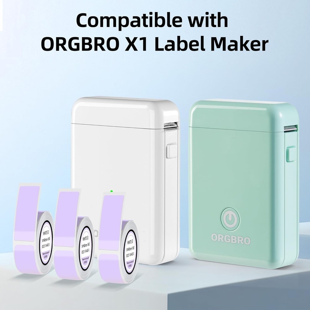 Label Maker Tape Compatible with D30 Label Printer/P21 Label Printer/ORGSTA S...