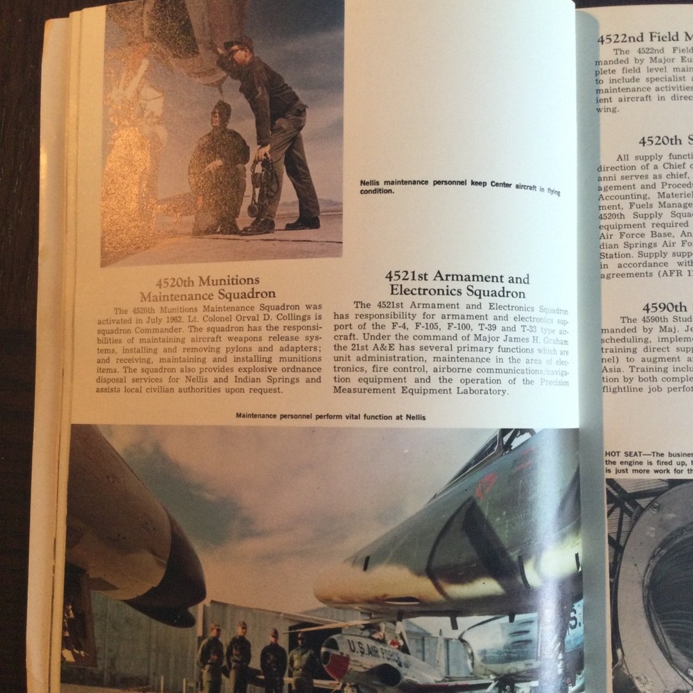 Nellis AFB Nv. Directory 1967