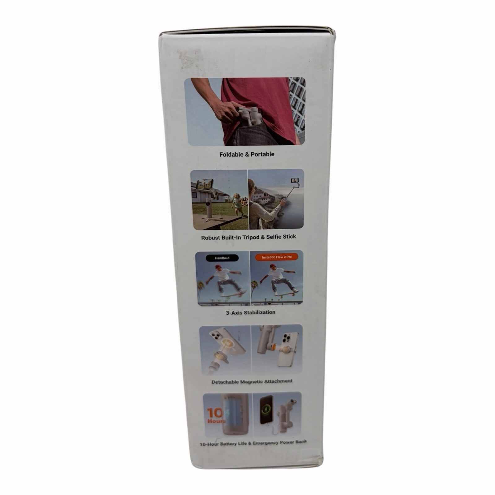 Flow 2 Pro 3-Axis AI-Powered Smartphone Gimbal Creator Bundle - Stone Gray