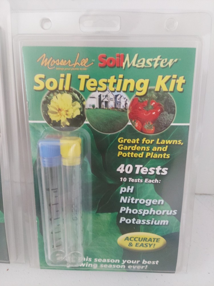 2X Mosser Lee Soil Testing Kit 10-Test-Each-Element Easy To Follow Accurate Easy