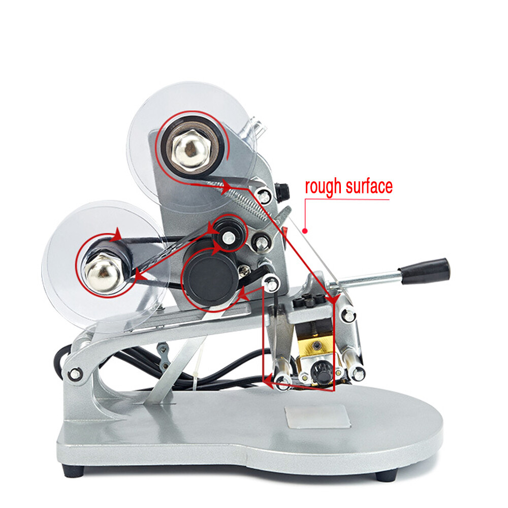 Manual Hot Stamp Printer Ribbon Coding Hot Foil Stamping Date Code Machine DY-8