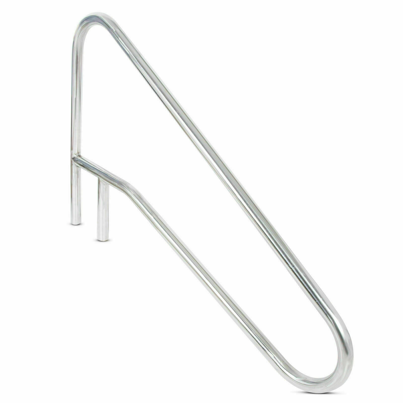 Pool Handrail Cross Braced Deck Mounted Step Stair Rail Stainless steel 50"x 36"