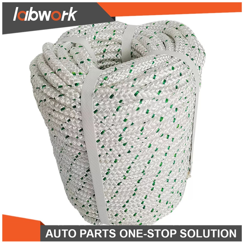 Labwork Duty 3/8" x 100' Double Braid Polyester Rope 4800 Lbs Breaking Strength