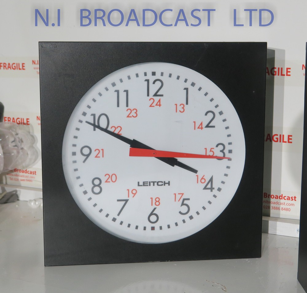 Leitch adc5112l 12inch clock with timecode input and manual