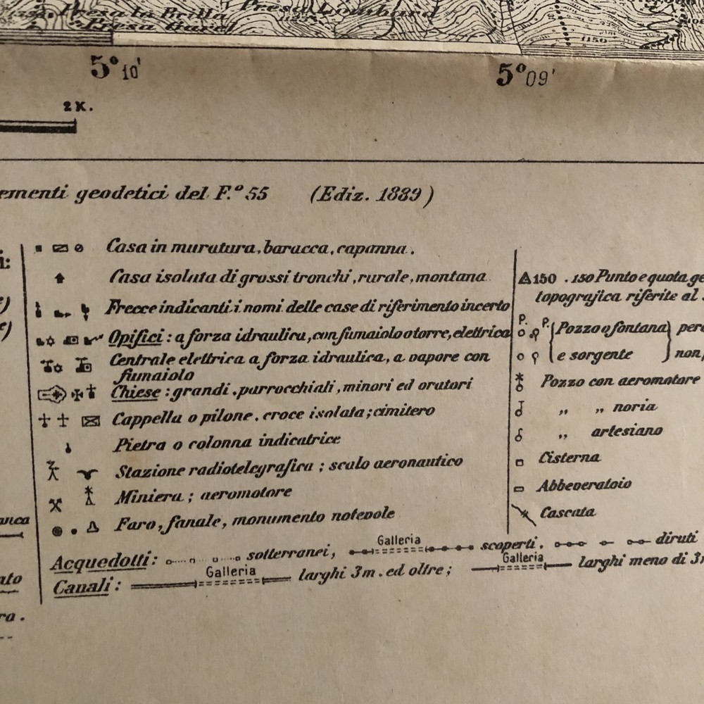 CONDOVE Turin Military Map