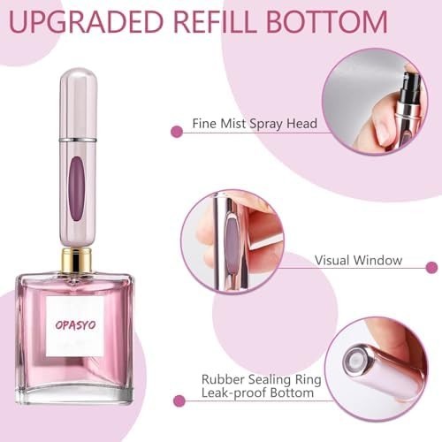 4Pcs Mini Refillable Perfume Atomizer – Travel Spray Bottle for Cologne & Pocket