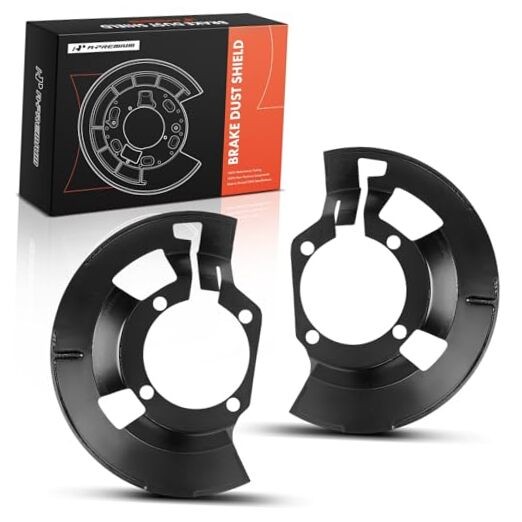 Front Driver & Passenger Side Brake Dust Shield Front Left and Right