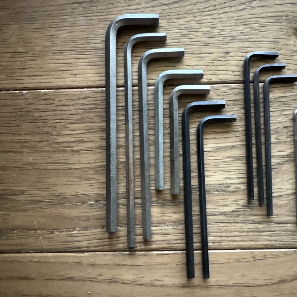 Assorted SAE Hex Wrenches 17 Piece