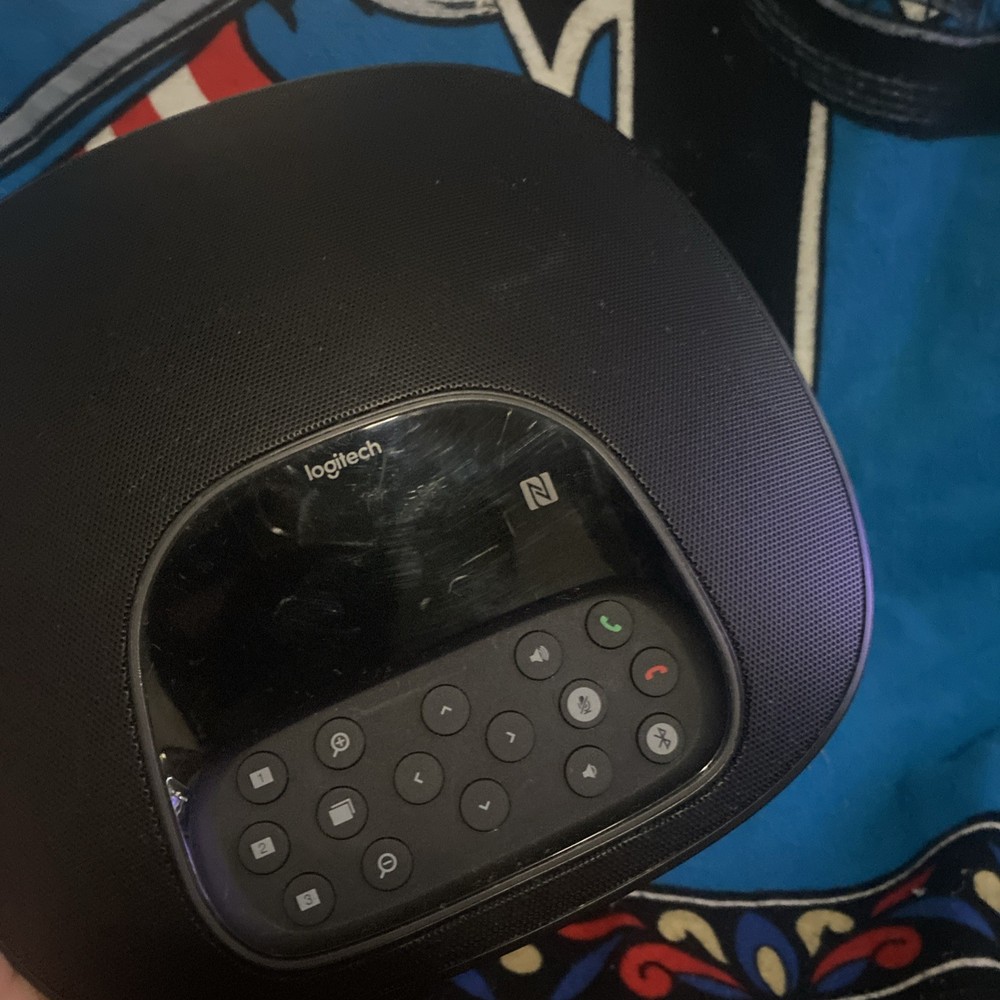 LOGITECH V-U0036 Group Video Conferencing Duplex Speakerphone Base Untested Read