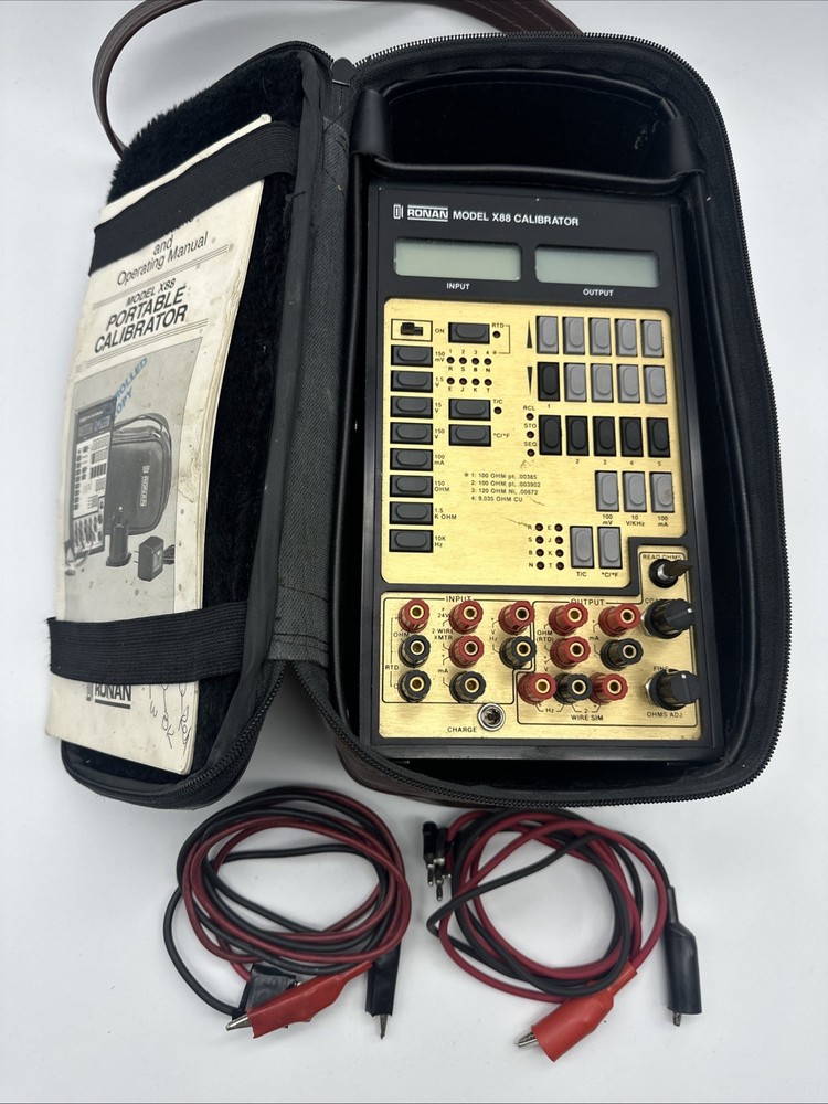 Ronan X88 Calibrator With Case Leads Manual UNTESTED*