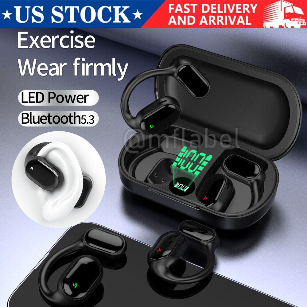 Bluetooth 5.3 Wireless Bone Conduction Headphones Wireless Headset Earbuds