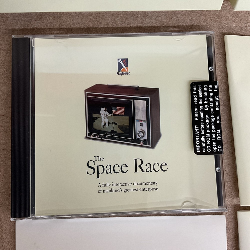 The Space Race Interactive Documentary Big Box PC CD-ROM FlagTower