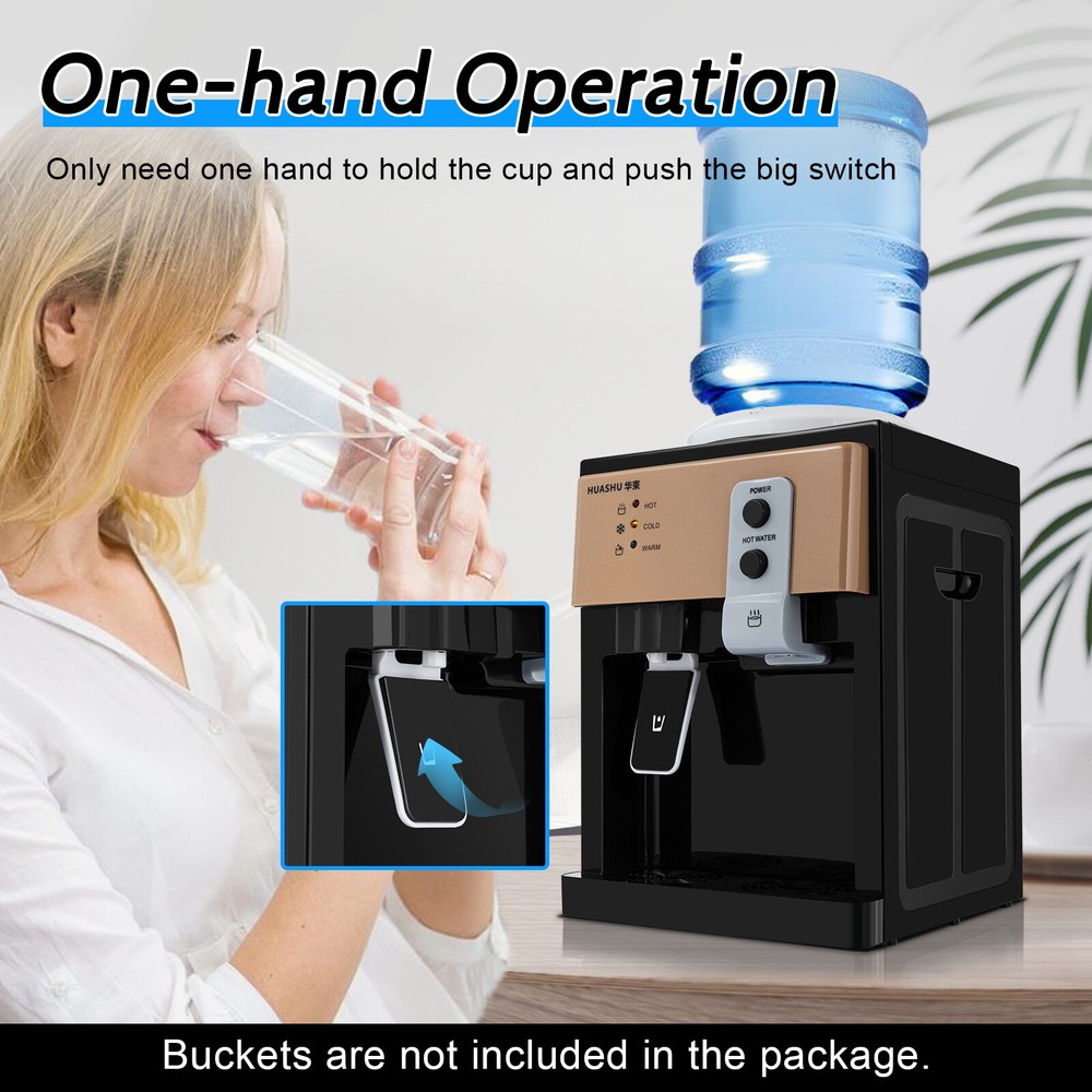 Top Loading Countertop Water Dispenser Hot Cold Water Cooler Drinking Machine US
